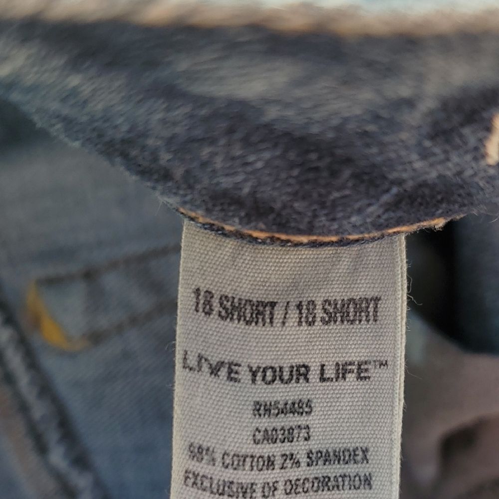 American Eagle Outfitters Ripped Blue Wide Leg Jeans Womens Size 18 - Picture 3 of 6
